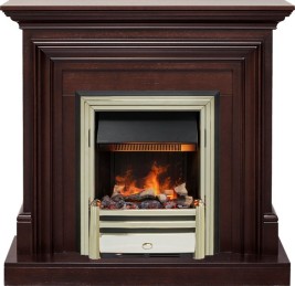 Каминокомплект Bradford - Темный дуб с очагом Cavendish