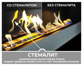 Биокамин в линейном портале Родерик со стемалитом (ZeFire)