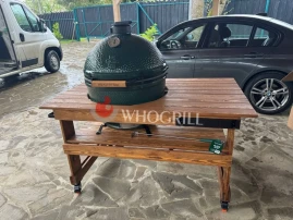 Керамический гриль Big Green Egg XL со столом из дуба